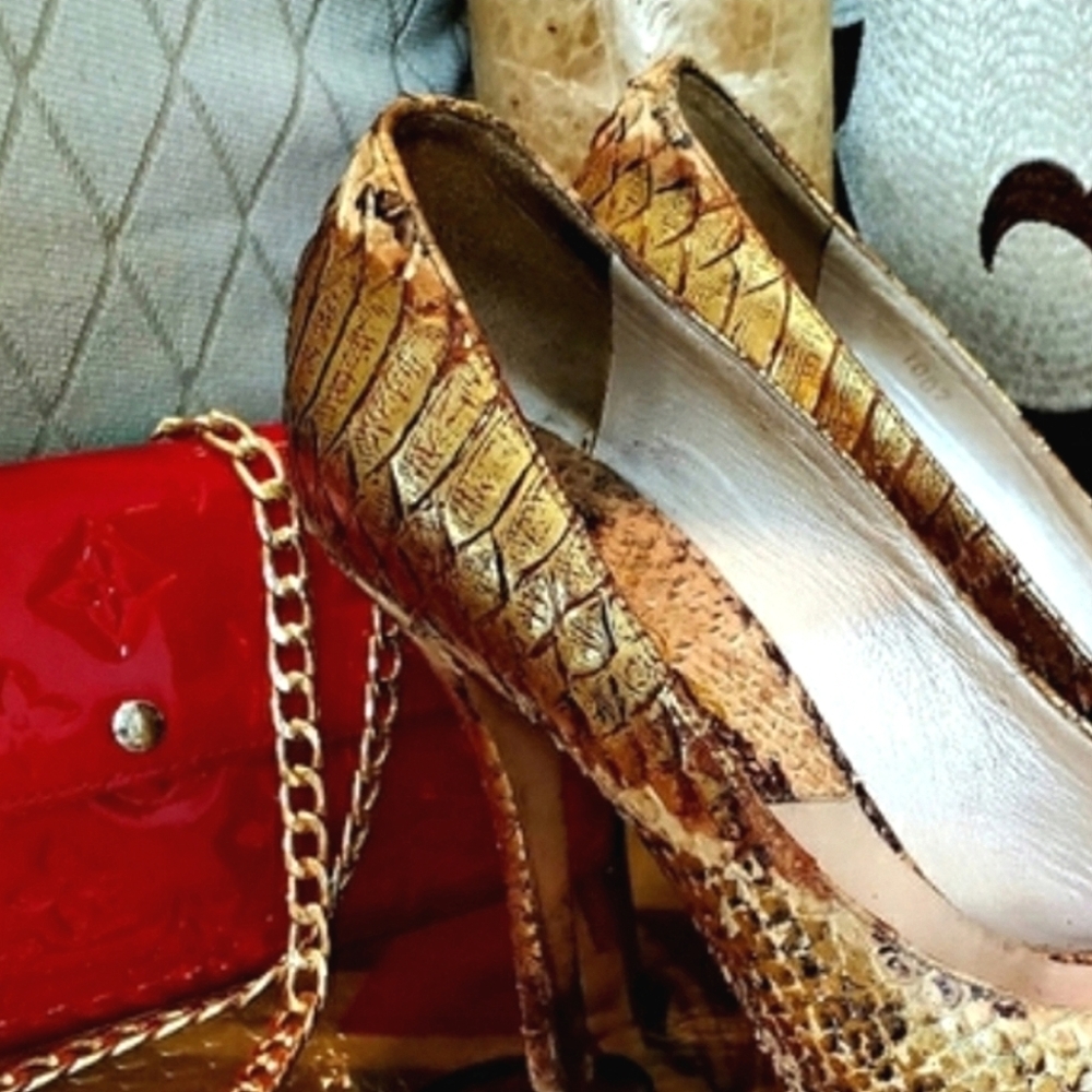 Dior Snakeskin Stilettos - Picture 15 of 17